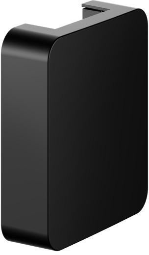 KEUCO AXESS Adapterplatte 35004 für Stützklappgriff 35003, Schwarz Matt