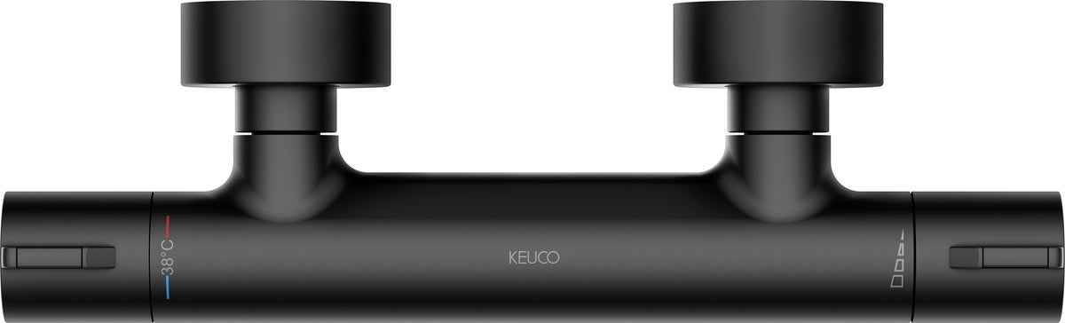 KEUCO Plan blue Thermostat-Brausemischer Aufputz Aluminium-finish 53926