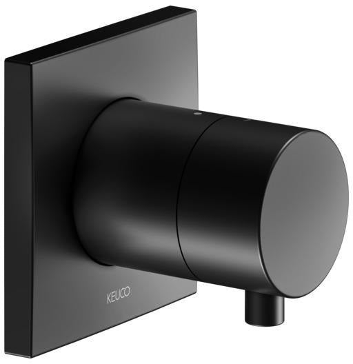 KEUCO IXMO Comfort Absperrventil Unterputz DN15 eckig schwarz matt