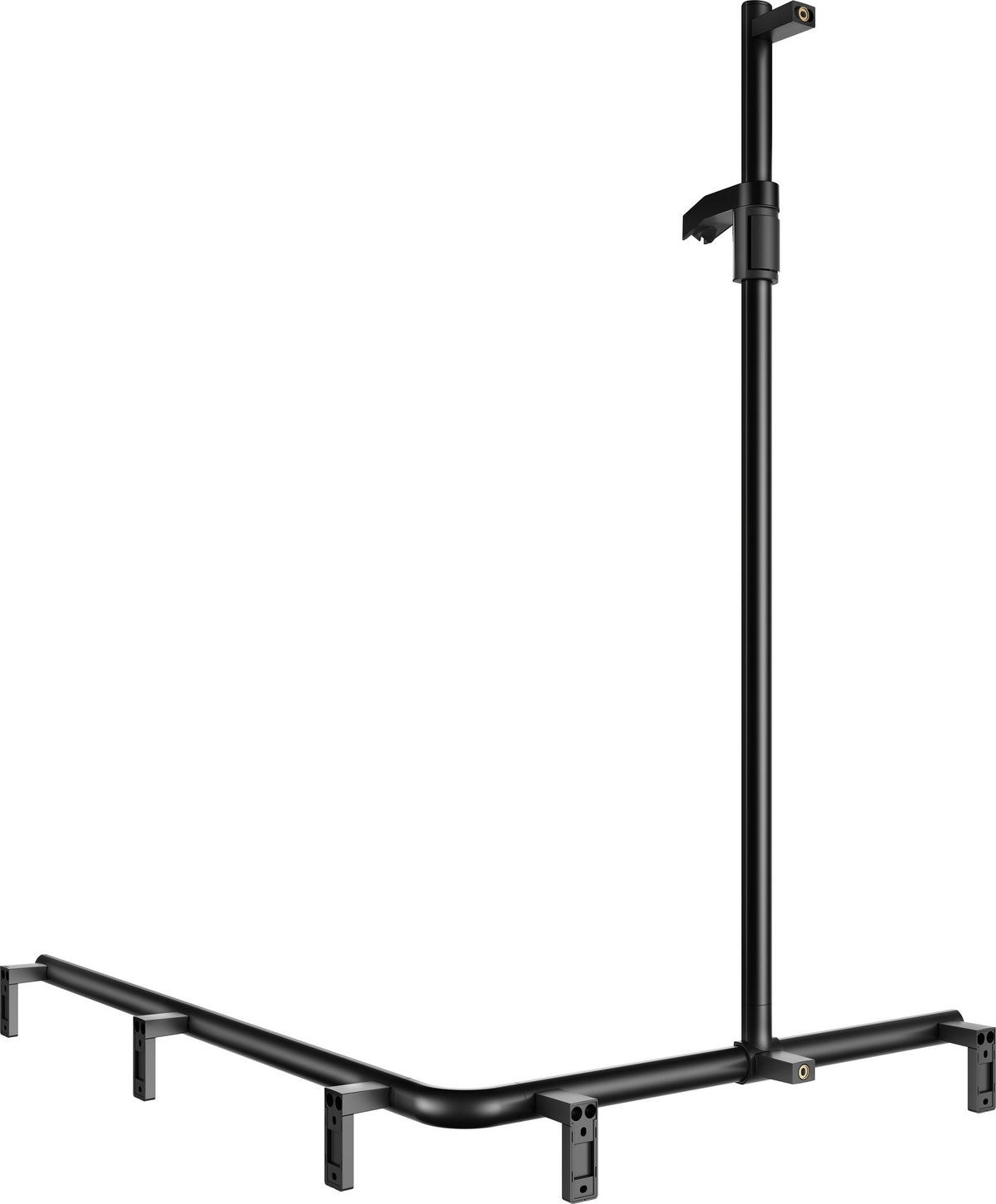 KEUCO AXESS Duschhandlauf 850 mm rechts mit Brausestange, silber-eloxiert