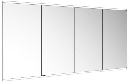 KEUCO Royal Modular 2.0 Spiegelschrank, beleuchtet, Wandeinbau, 2100 mm, silber-eloxiert