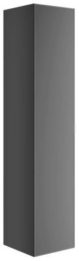 KEUCO Edition 11 Art Hochschrank mit Steckdose, 1-türig, links, 400 x 1800 x 360 mm, blue satin/Glas blue satin