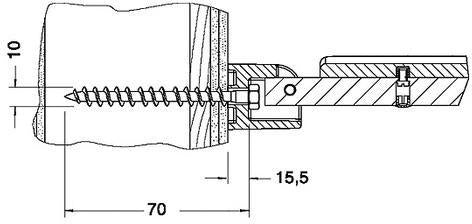 KEUCO Plan Care Befestigungsset 2 – Senkschrauben 10x80 V2A & Dübel UX12