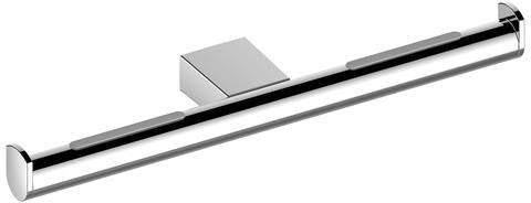 KEUCO Plan Toilettenpapierhalter doppelt aus Edelstahl – eckiges Design, Wandmontage