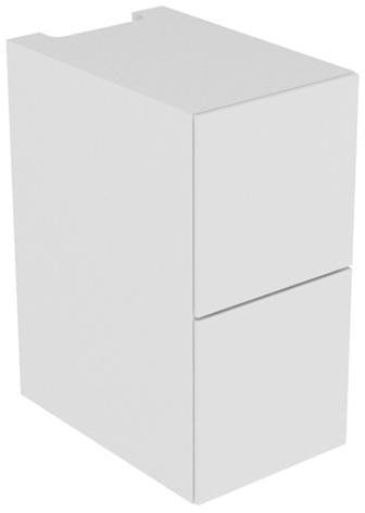 KEUCO Edition 11 Waschtischunterschrank 350 mm, 2 Auszüge, schwarz/Glas schwarz