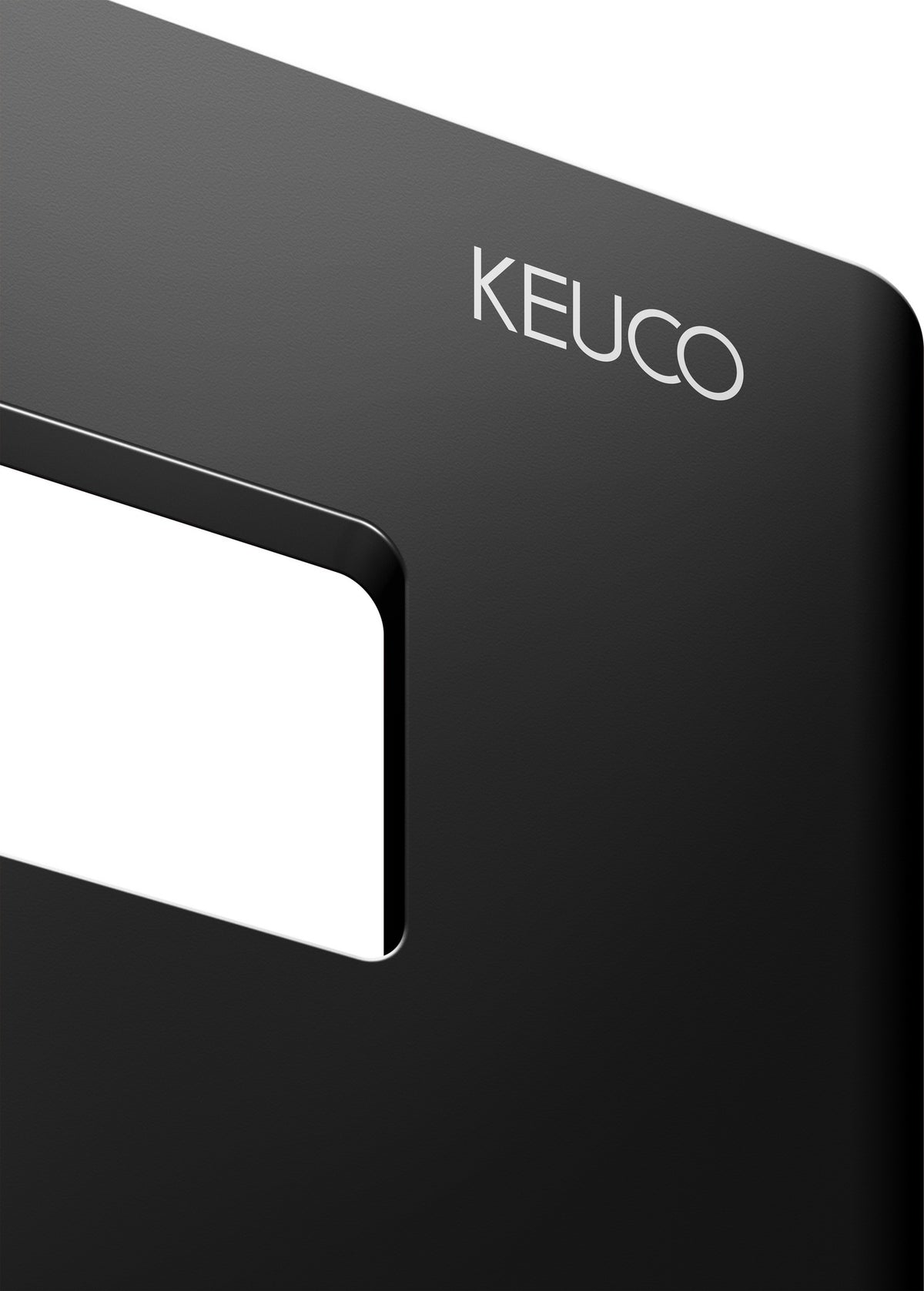 KEUCO Seifenkorb 24954, 320 x 93 x 90 mm, schwarz matt, Aluminium, mit Ablaufschlitzen