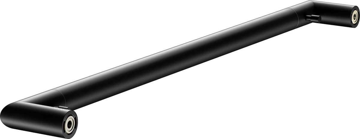 KEUCO REVA Badetuchhalter 600 mm schwarz matt mit integriertem Haken – Wandmontage