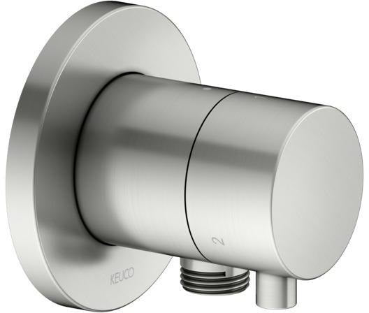 KEUCO IXMO Comfort 3-Wege Umstellventil rund Messing gebürstet