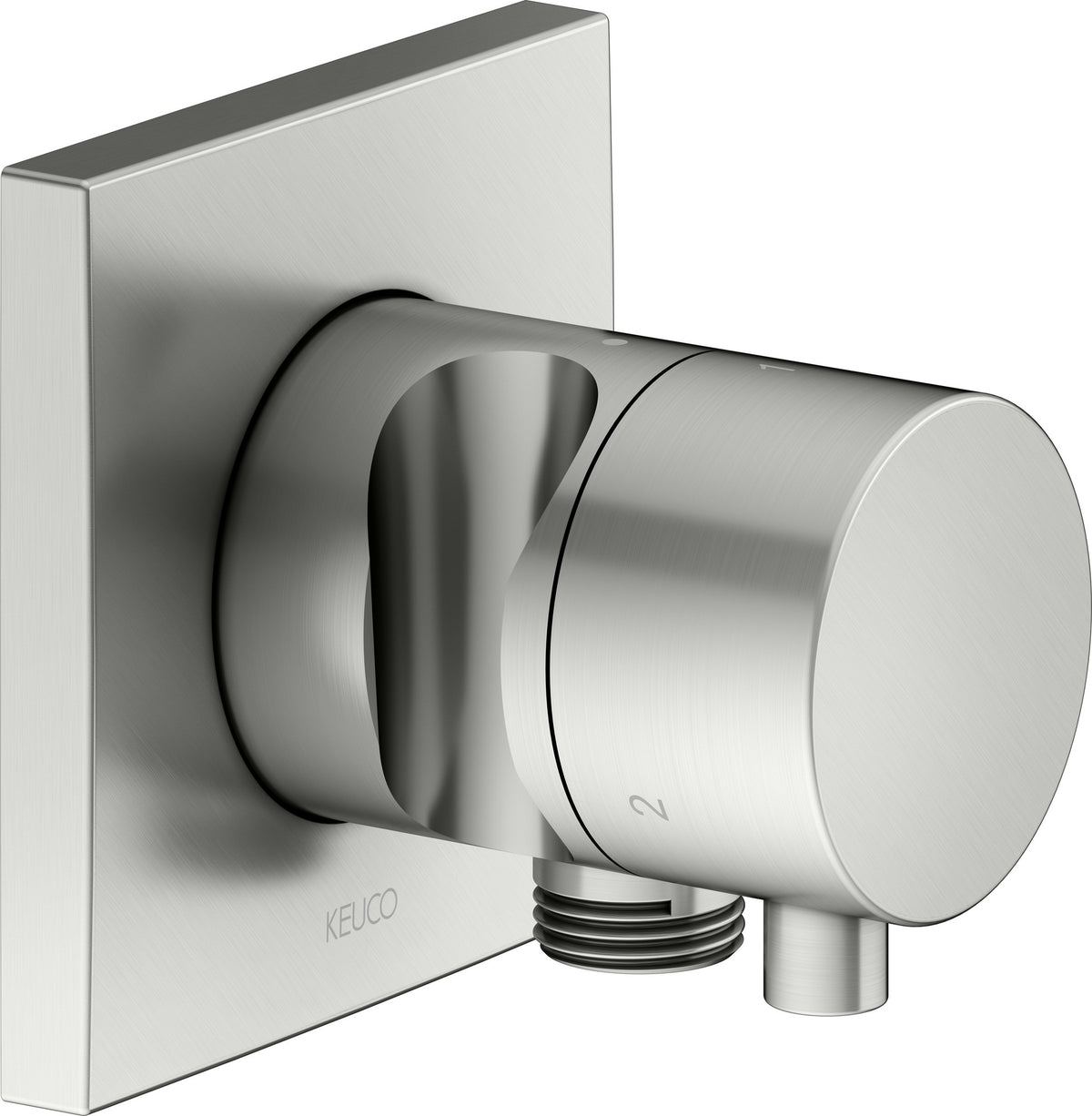 KEUCO IXMO Comfort 3-Wege Umstellventil rund Messing gebürstet