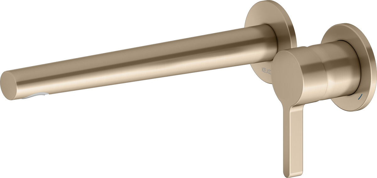 KEUCO Edition 400 Einhebel-Waschtischmischer Unterputz, Ausladung 197 mm, Bronze gebürstet