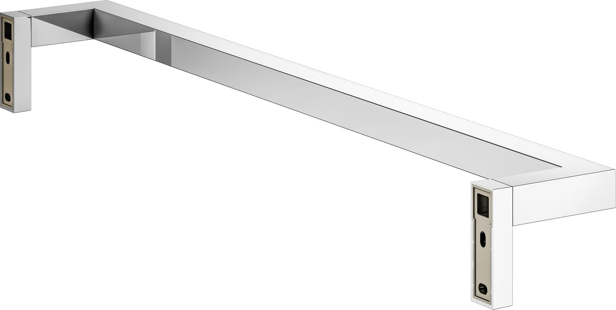 KEUCO Edition 90 Square Badetuchhalter 560 mm verchromt – eckiges Design, Wandmontage