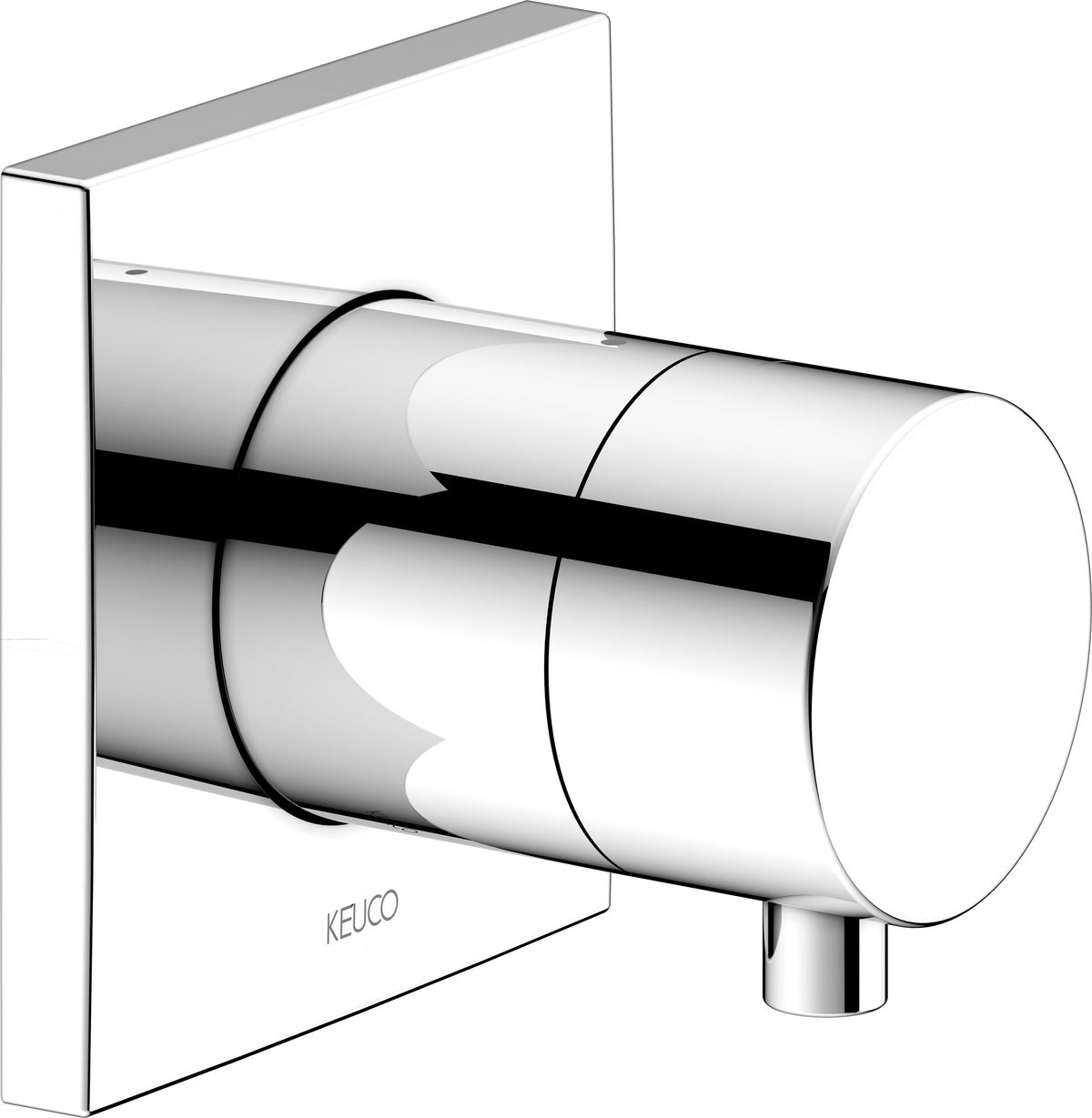 KEUCO IXMO Comfort Absperrventil eckig verchromt – Unterputz DN15 mit Comfort Griff