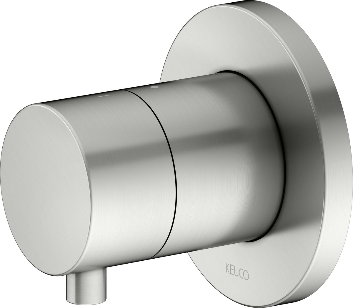 KEUCO IXMO Comfort 2-Wege Umstellventil Unterputz DN15 – Messing gebürstet, rund