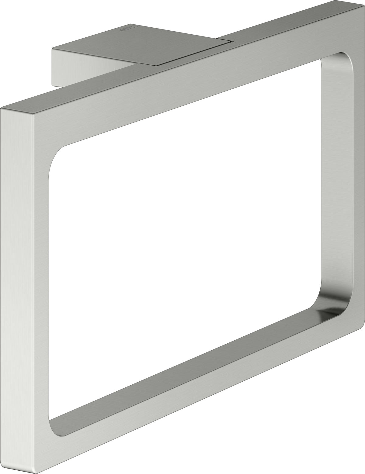 KEUCO Handtuchring Edition 11 11121, verchromt – Eckiges Design, starr, Wandmontage