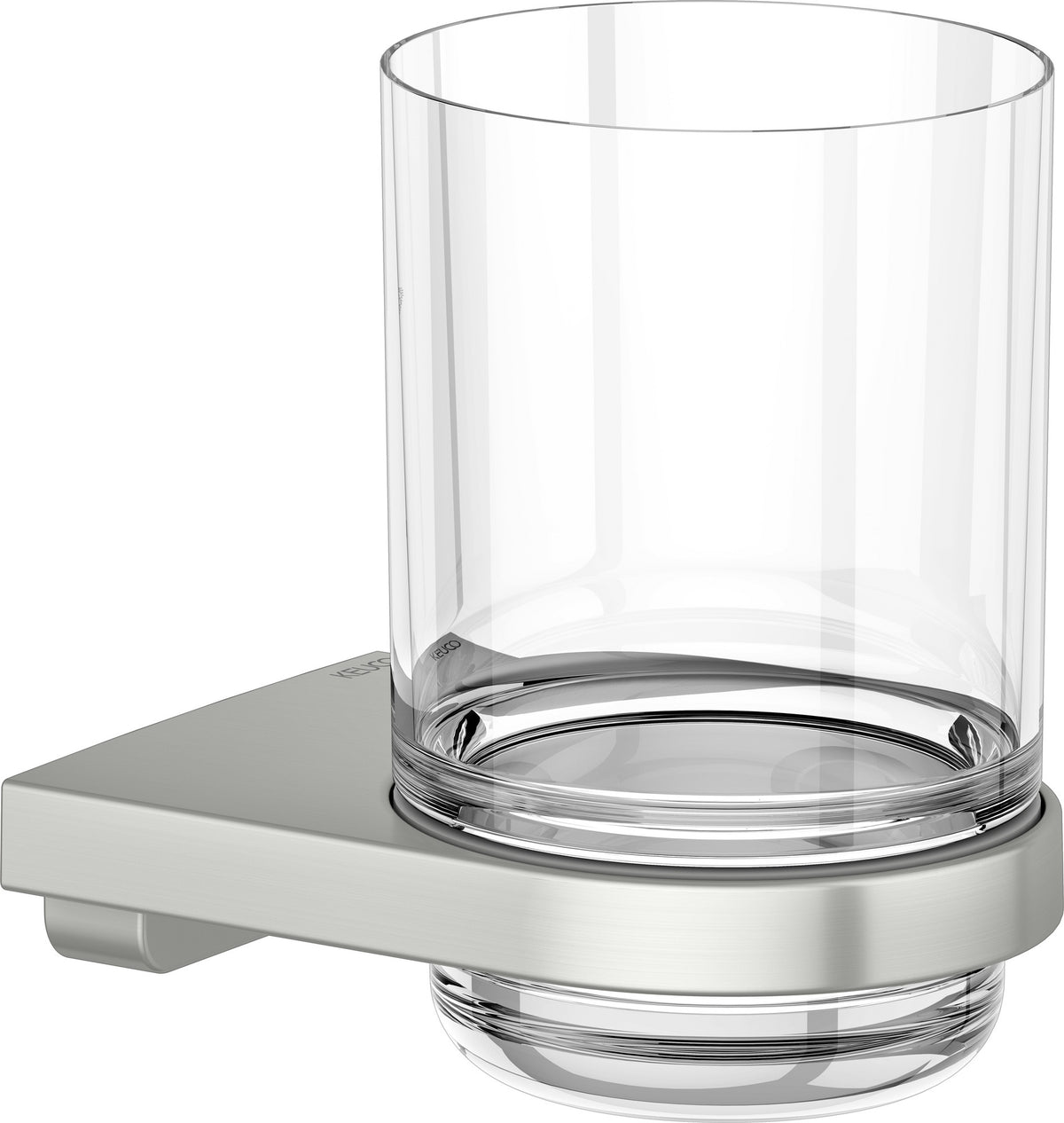 KEUCO Collection Moll Glashalter 12750 mit Echtkristall-Glas, verchromt, Wandmontage