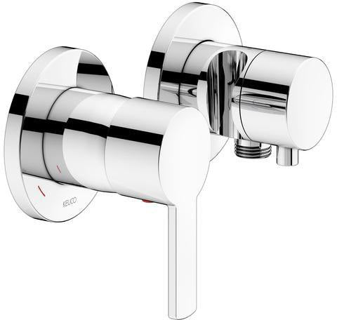 KEUCO Plan Blue Unterputz Einhebelmischer Aluminium-Finish – Fertigmontageset
