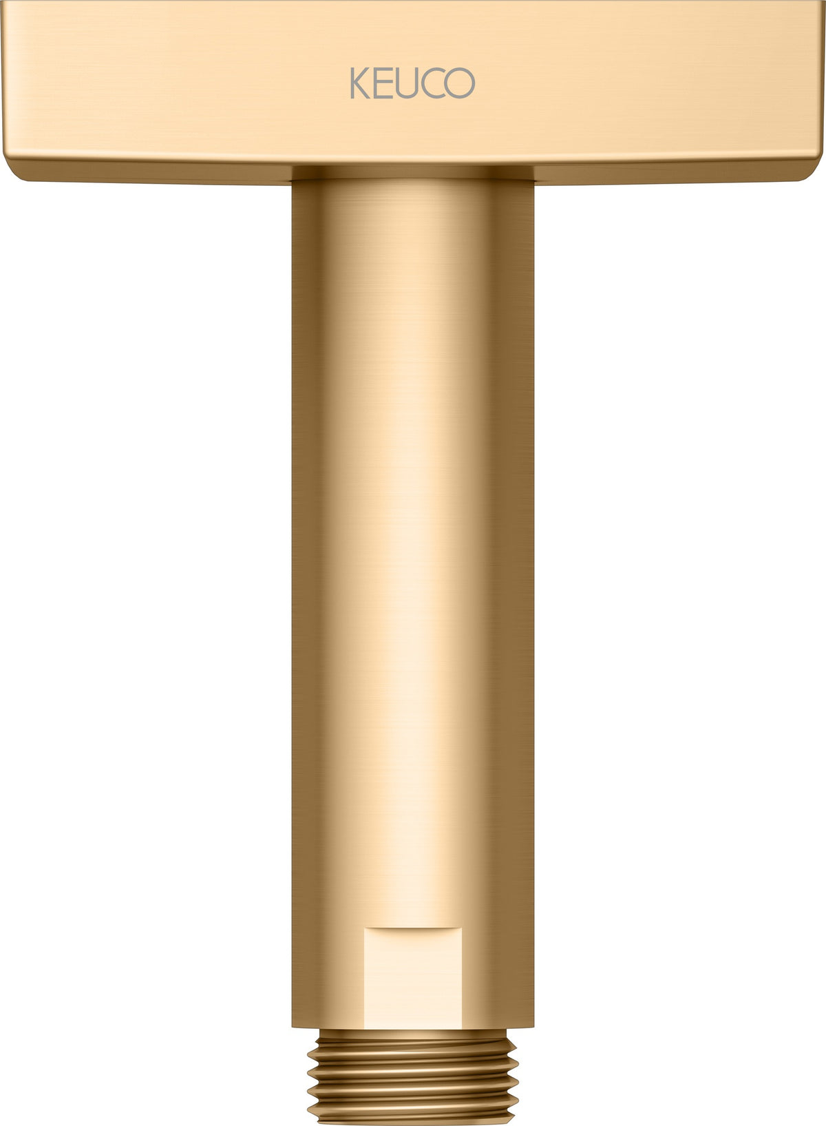 KEUCO Brausearm Edition 300 Deckenanschluss 100 mm verchromt – Eckige Form für moderne Duschen