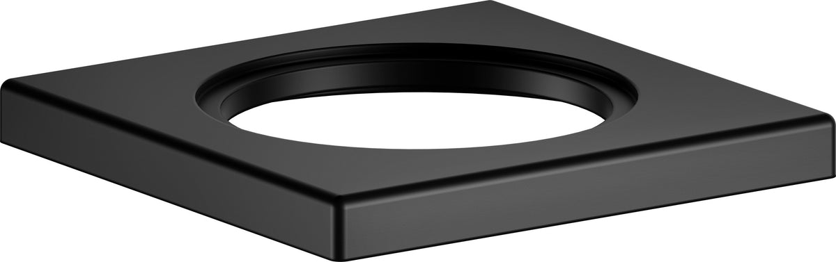 KEUCO IXMO Rosette eckig schwarz-matt für Einhebel-Waschtischmischer 48 mm