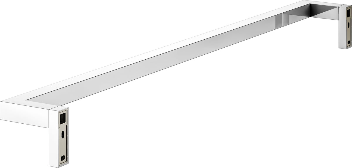 KEUCO Edition 90 Square Badetuchhalter 560 mm verchromt – eckiges Design, Wandmontage