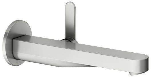 KEUCO IXMO Einhebel-Waschtischmischer Unterputz Wandmontage 187 mm Messing gebürstet