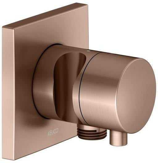 KEUCO IXMO Comfort Absperrventil Unterputz DN15 rund Messing gebürstet 59541