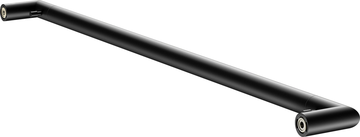 KEUCO REVA Badetuchhalter 600 mm schwarz matt mit integriertem Haken – Wandmontage