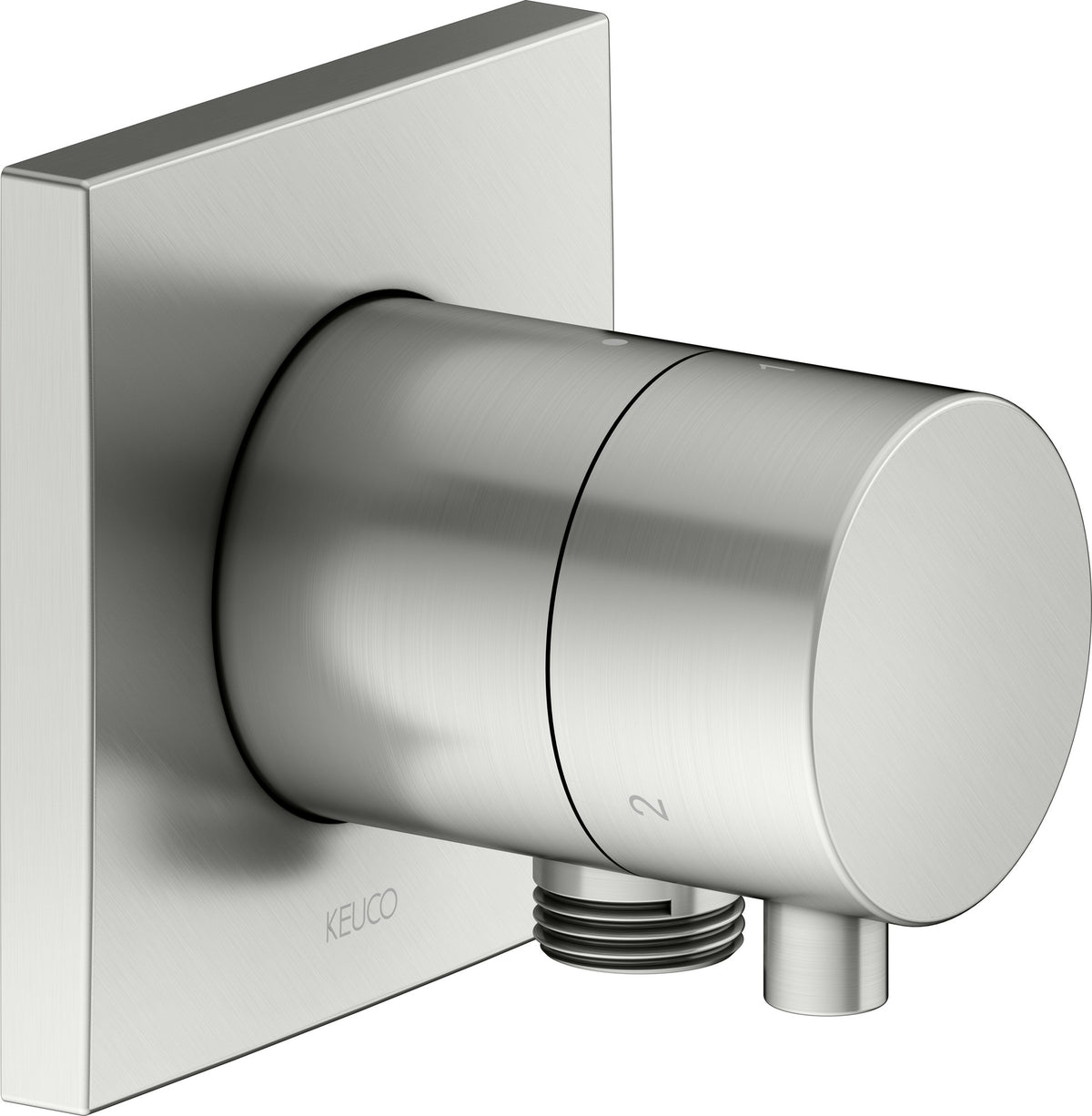 KEUCO IXMO Comfort 3-Wege Umstellventil rund Messing gebürstet