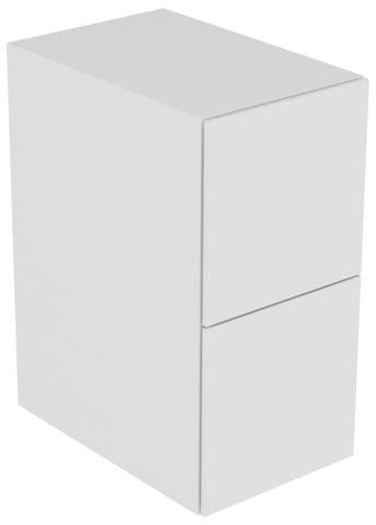 KEUCO Edition 11 Sideboard 2 Auszüge schwarz gebürstet 350 mm – Wandmontage, Push-to-Open