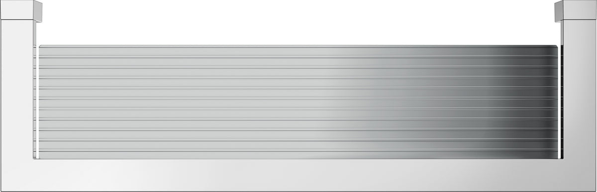 KEUCO Duschablage Edition 90 Square mit Glasabzieher, verchromt/Aluminium, 360 mm