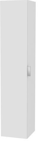 KEUCO Edition 11 Hochschrank 350 mm trüffel/Glas trüffel, 1-türig, Anschlag links, mit Wäschekorb