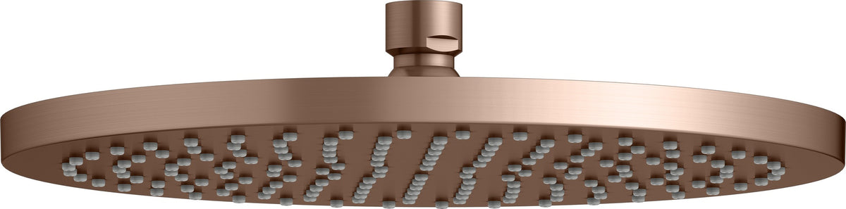KEUCO Kopfbrause rund 250 mm Bronze gebürstet – Edle Duschkopf-Brause