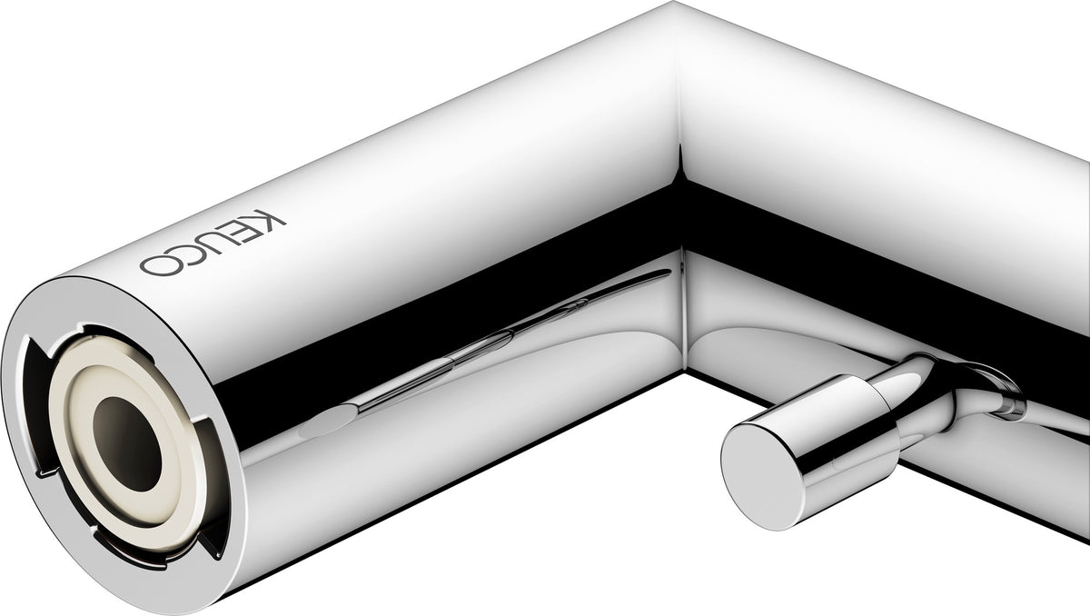 KEUCO REVA Badetuchhalter 600 mm verchromt mit integriertem Haken – Wandmontage