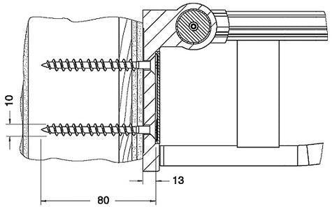 KEUCO Plan Care Befestigungsset 2 – Senkschrauben 10x80 V2A & Dübel UX12