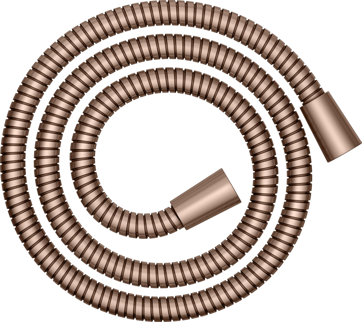 KEUCO Brauseschlauch 1250 mm Bronze gebürstet – Metall, beidseitig konische Mutter, verdrehgesichert