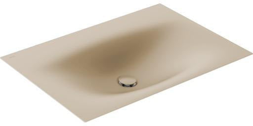 KEUCO Edition 11 Art Emaille-Waschtisch 806 mm mit 1-Loch-Bohrung in Weiß