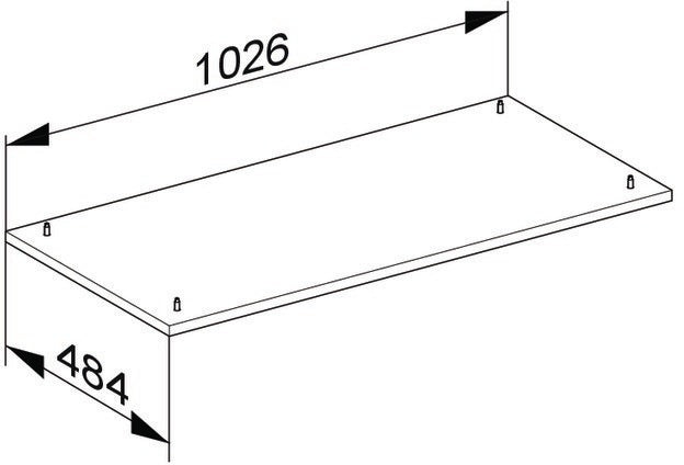 KEUCO Edition 400 Sockelpaket 1026 x 25 x 484 mm Weiß Hochglanz für Badmöbel