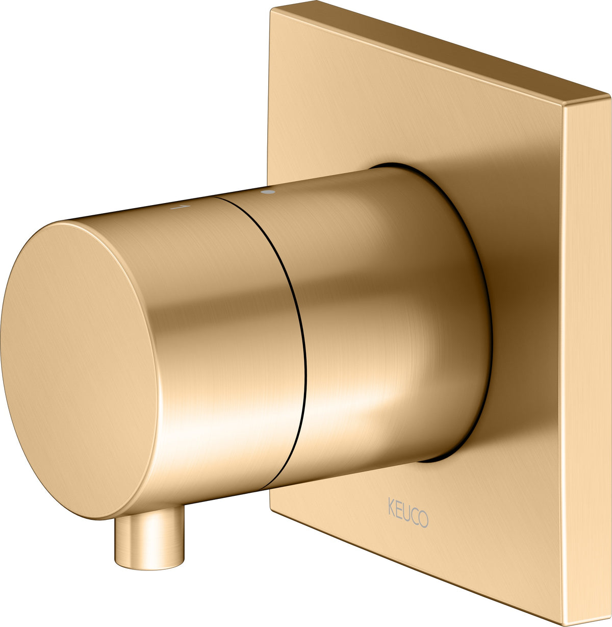 KEUCO IXMO Comfort 2-Wege Umstellventil Unterputz DN15 – Messing gebürstet, rund