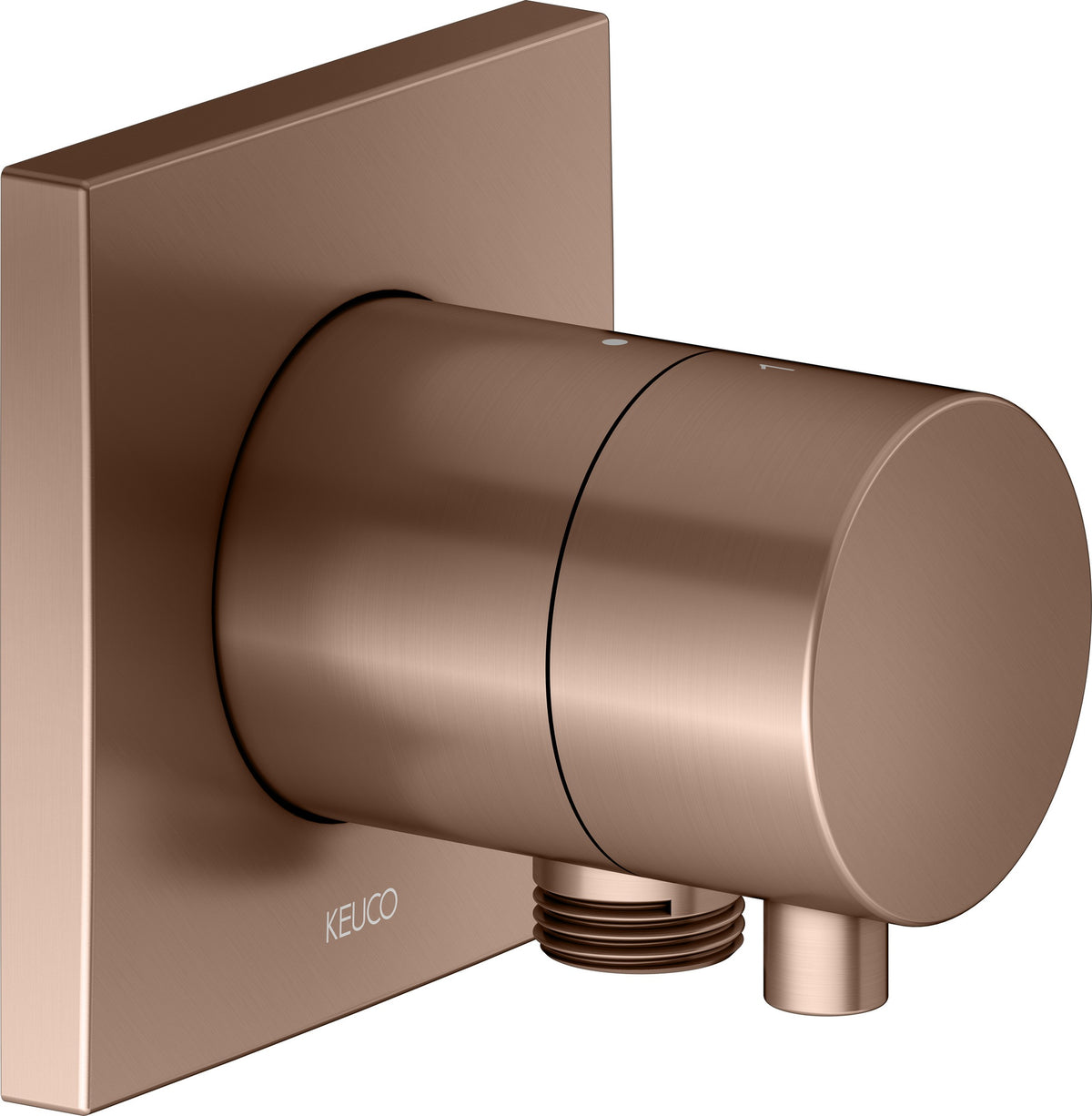 KEUCO IXMO Comfort 2-Wege Umstellventil Unterputz DN15 – Messing gebürstet, rund