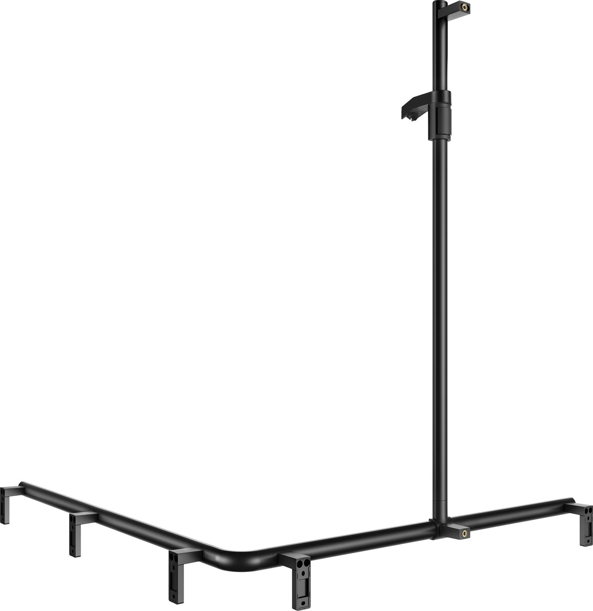 KEUCO AXESS Duschhandlauf 850 mm rechts mit Brausestange, silber-eloxiert