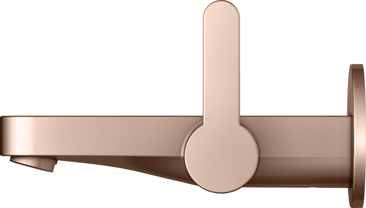 KEUCO IXMO Einhebel-Waschtischmischer Unterputz Wandmontage 187 mm Messing gebürstet