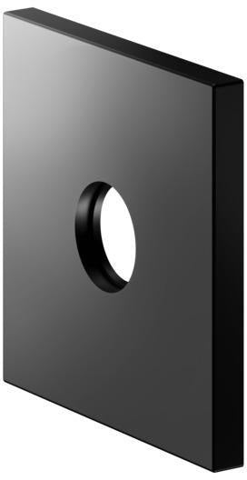 KEUCO IXMO Wandrosette 59545 rund 105 mm verchromt – Messing-Armaturenrosette