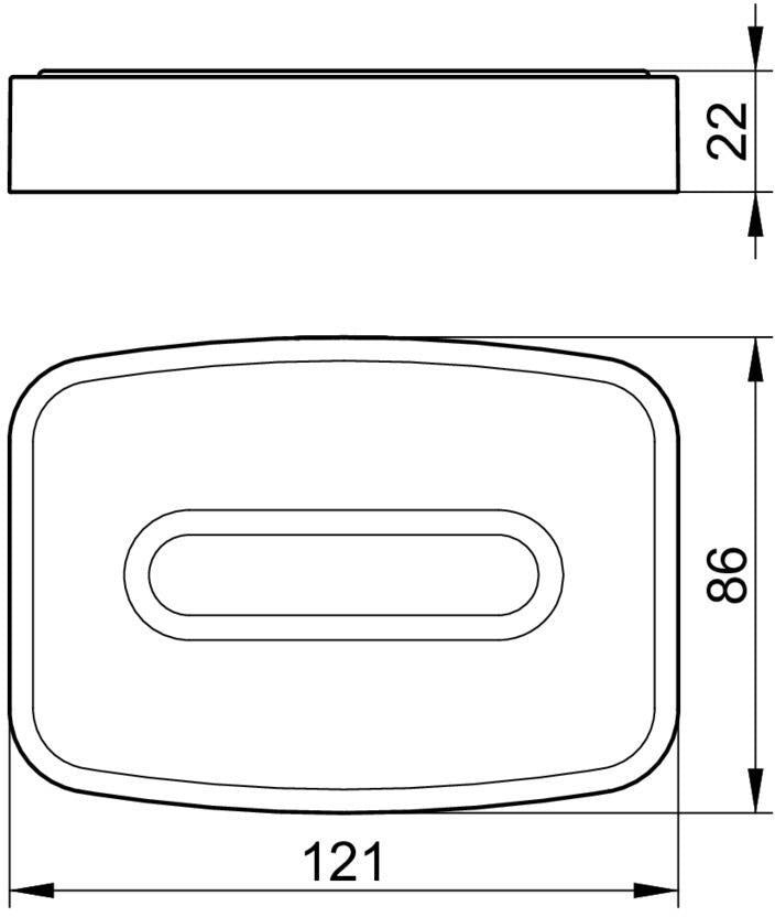 KEUCO Elegance Seifenablage 11655 mit Echtkristall-Schale matt und verchromter Halterung