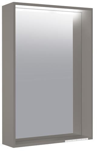 KEUCO X-Line Lichtspiegel 460x850mm anthrazit – LED, Touch-Sensor, A++