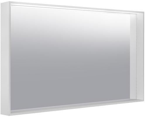 KEUCO Lichtspiegel Plan 07897 – LED-Spiegel mit Touch-Sensorik, 460 x 850 mm, silber-eloxiert