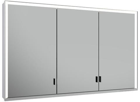 KEUCO Royal Lumos Spiegelschrank 1200 mm mit Beleuchtung, 3 Türen, silber-eloxiert
