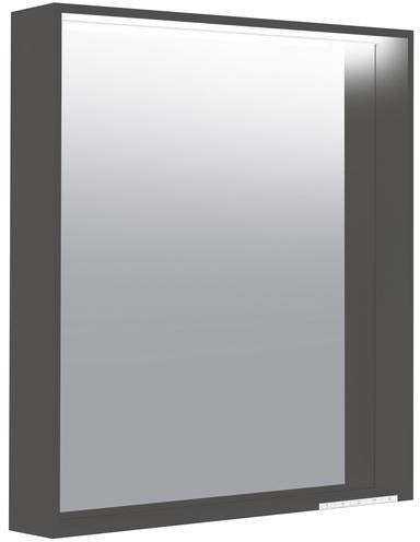 KEUCO X-Line Lichtspiegel 460x850mm anthrazit – LED, Touch-Sensor, A++