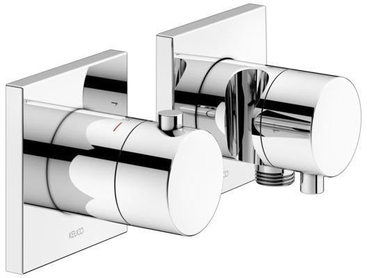 KEUCO Edition 11 Thermostatarmatur Unterputz 2-Wege schwarzchrom gebürstet