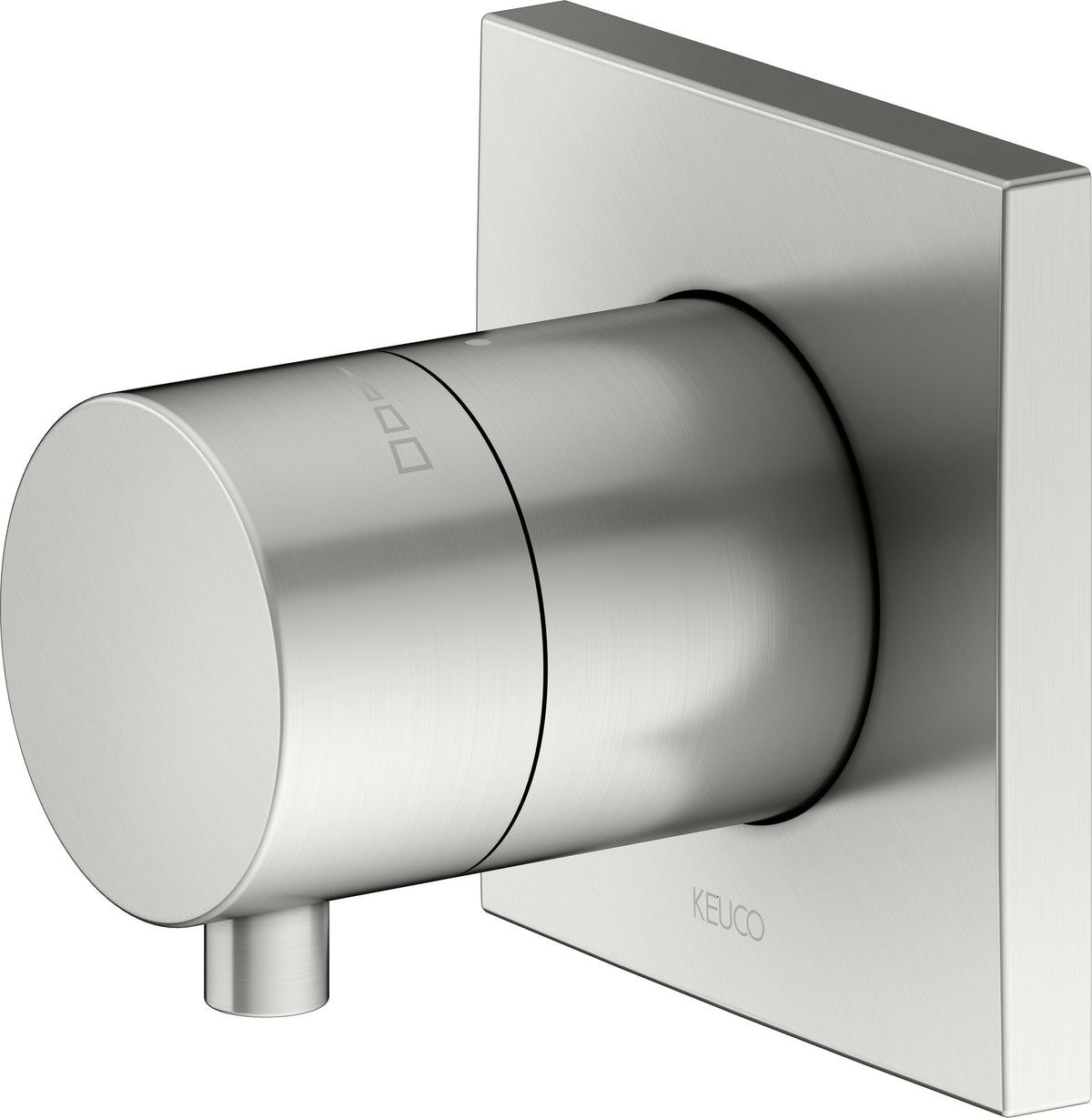 KEUCO IXMO Comfort Absperrventil Unterputz DN15 rund Messing gebürstet 59541