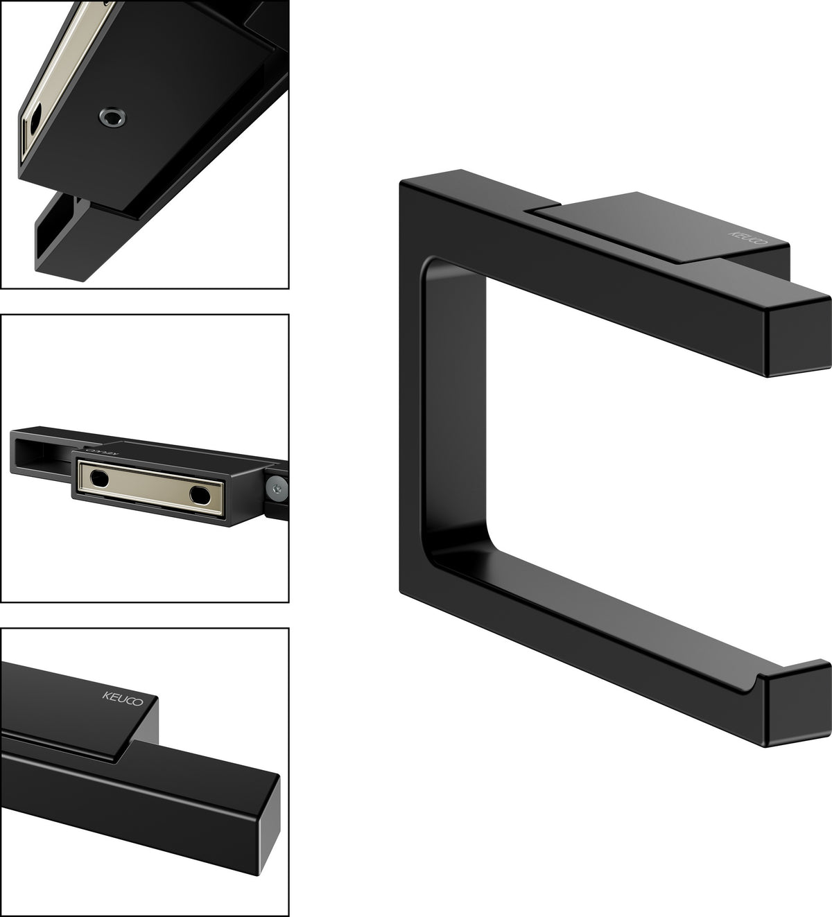 KEUCO Edition 11 Toilettenpapier-Rollenhalter offene Form verchromt, Wandmontage