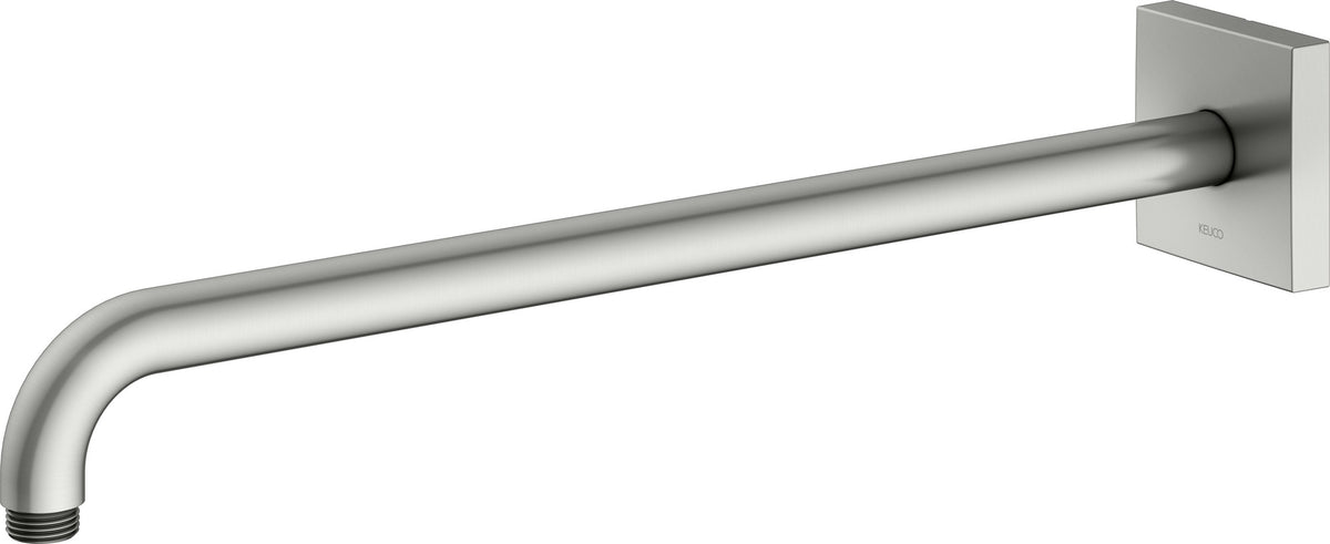 KEUCO Brausearm Edition 300, Wandanschluss, 300 mm, verchromt – Eckige Form, Metall